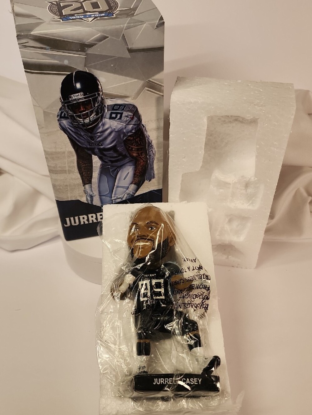 Jurrell Casey Tennessee Titans Bobblehead: Exclusive Member Gift 2018 - Picture 3 of 6